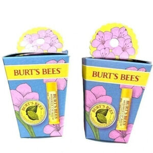 Burts Bees Gifts set 2 packs Beeswax Lip Balm & Lemon Butter Cuticle Cream NEW